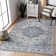 Tapis bleu / gris Oveda