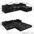 Modular Sectional Sofa with L-Shape Chaise-1659042829