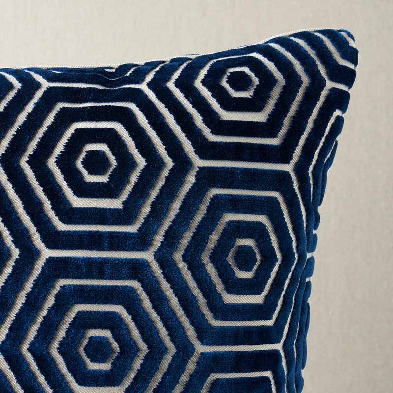 Schumacher x Mary McDonald Bees Knees Cut Velvet Pillow