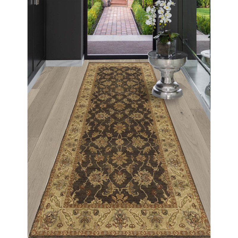 Wool Oriental Area Rug, Runner 2'6" x 22'