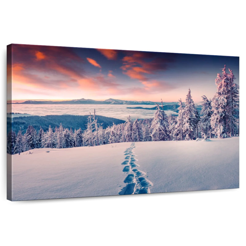 Alvord Winter Footprints, 24" H x 36" W