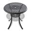 Ensemble de 3 meubles de patio en aluminium coulé avec coussins rouges-1167415855
