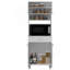 Garde-manger Piacenza, armoire à deux portes doubles, finition blanche