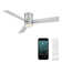 Axis 3 - Blade Outdoor Smart Flush Mount Ceiling Fan with Remote Control and LED Light Kit Included, Works With Alexa and iOS / Android App