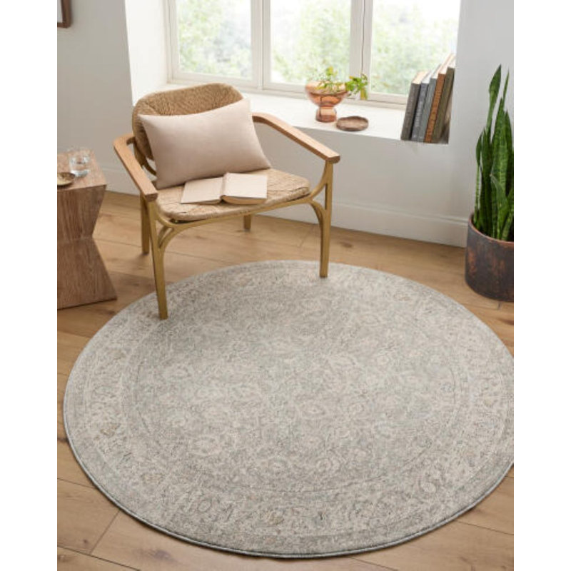 Hendrick Machine Woven Indoor Area Rug, Round 6'7"