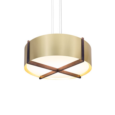 Luminaire suspendu cylindrique à 1 lumière Plura
