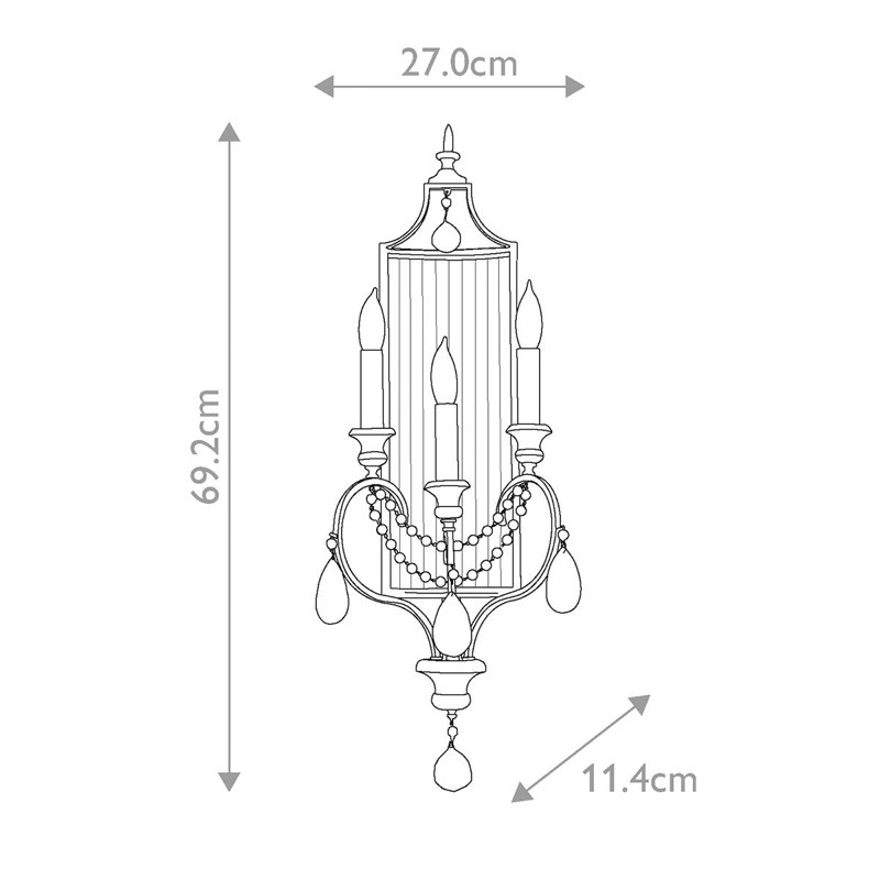 Avenida Candle Wall Light