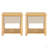 Wood Nightstand,Modern Nightstands With Drawer, Farmhouse Bedside Table For Bedroom Living Room ,MP2(Set Of 2)-97007355