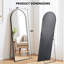 Miroir arqué pleine longueur, grand miroir de plancher avec cadre suspendu ou miroir mural incliné-844371739-844371736