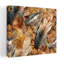Earthy Feather Pattern Elegant Rustic Abstract Bird Autumn Nature Wall Art Print 1 Piece Wrapped Canvas Wall Art-76952237