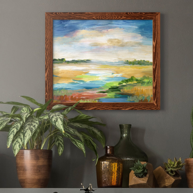 " Distant Inlet " Painting Print, Maple, 20" H x 24" W x 1" D