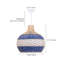 Luminaire suspendu en rotin bleu Aashir 1-1802237761