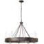 Banded 8 - Light Unique / Statement Wagon Wheel Chandelier-38841460-38841458