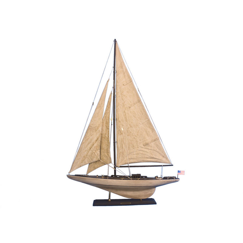 Voilier miniature en bois 35 po Laidley