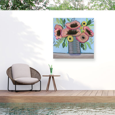 Jeri Hauth Poppy Power Outdoor  Canvas