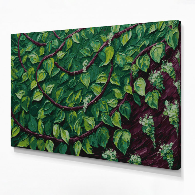 Art mural sur toile légumes épinards Malabar, H 8 po x l 10 po