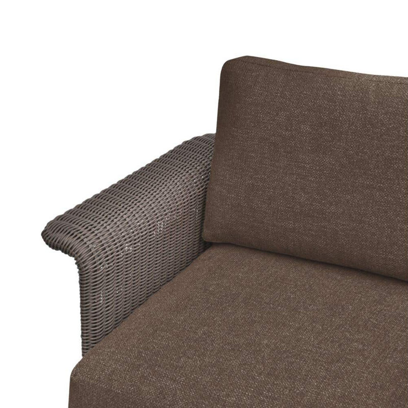 Meredith Outdoor Lounge Chair, Brown, Brown