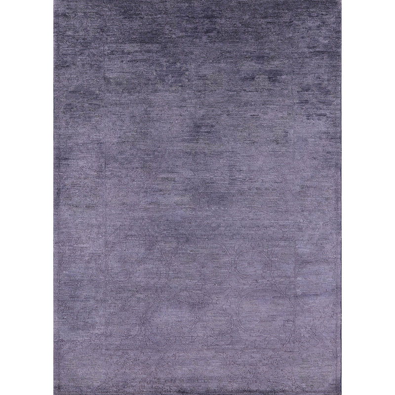 Tapis mauve abstrait Bonnetsville, Rond 3 pi