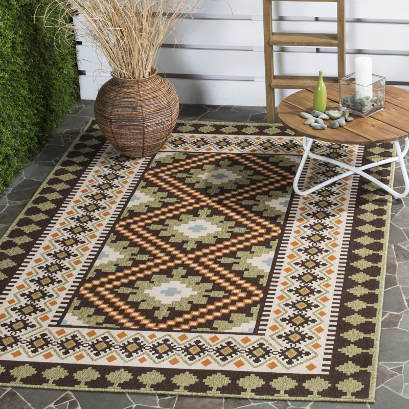 Northpoint Performance Southwestern Indoor/Outdoor Area Rug, Rectangle 9' x 12'