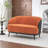 Stith Upholstered Velvet Loveseat With Black Legs-298365508