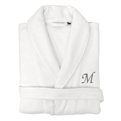  Peignoir personnalisé gaufré 100% coton turc