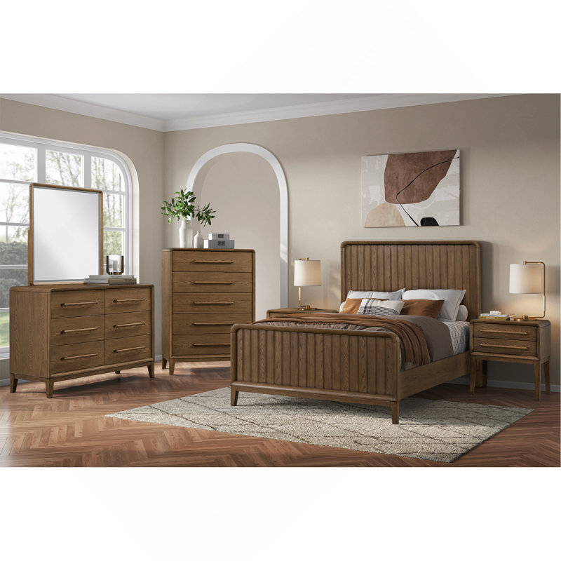 Premium Bed - Latte, Light Brown, Twin