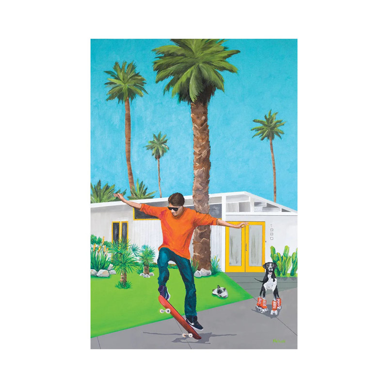 Skate by Dan Nelson - Wrapped Canvas Painting, 20.32 cm H x 30.48 cm W