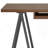 Solid Walnut Veneer and Metal Desk - Walnut-744121928
