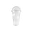 Petits gobelets jetables en plastique transparent de 10 oz avec couvercles en forme de dôme pour boissons froides, café glacé, parfait, jus, boissons gazeuses, cocktails et tasses de fête (200)