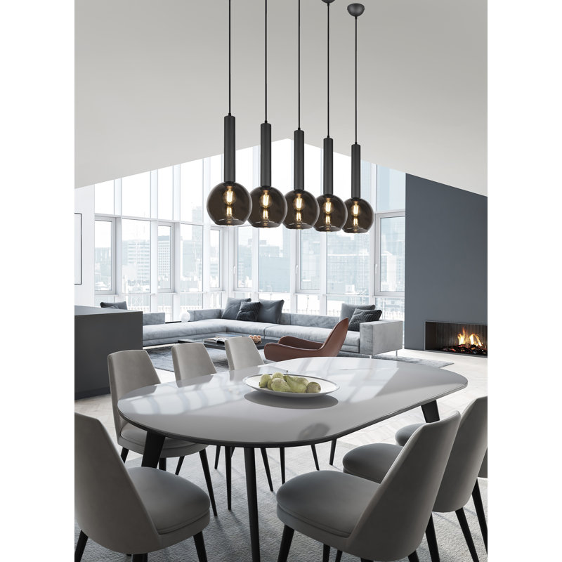Bond 5-Light Kitchen Island Globe Pendant