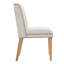 Ensemble de 2 chaises de salle à manger robustes en bois d'hévéa beige pour cuisine moderne