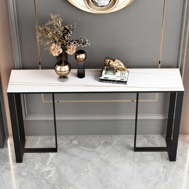 Console Table, 31.5" H x 55.1" W x 11.8" D, Cream
