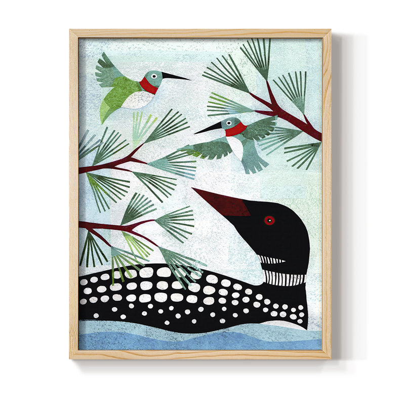 «Forest Creatures», reproduction encadrée en bois massif, H 11 po x l 9 po