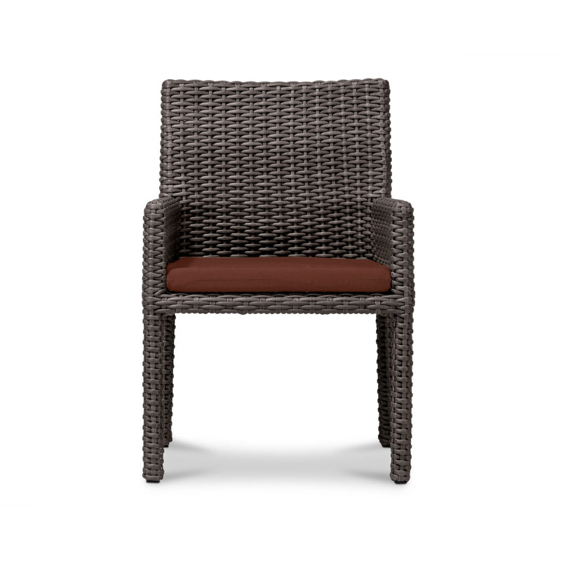 Dune Outdoor Dining Armchair, Canvas Henna Sunbrella® Canvas