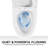 1.1/1.6 GPF Extended Comfort Height Ultra-Quiet Floor-Mounted One-Piece Toilet, Ceramic, White, Soft-Close Seat