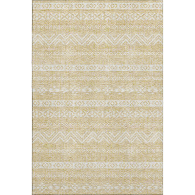 Premium Machine Washable Prisco Gold Rug