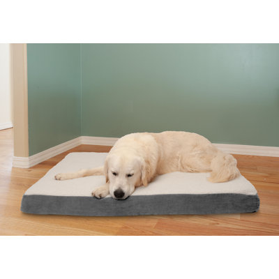 Faux Sheepskin & Suede Deluxe Orthopedic Dog Bed