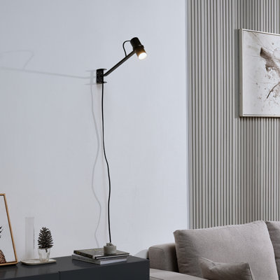 LED Plug-in Armed Sconce