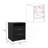 Eter Nightstand , End Table, Side Table Superior Top, Two Drawers -Black-1708011930