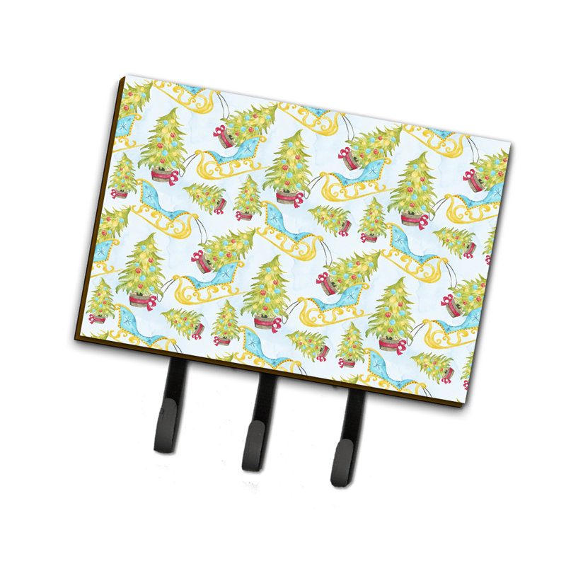 Metal Wall Organizer with Key Hooks