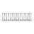 Uriegas 39.5cm H x 183cm W Black Metal Fencing with 1 Panel(s) Included