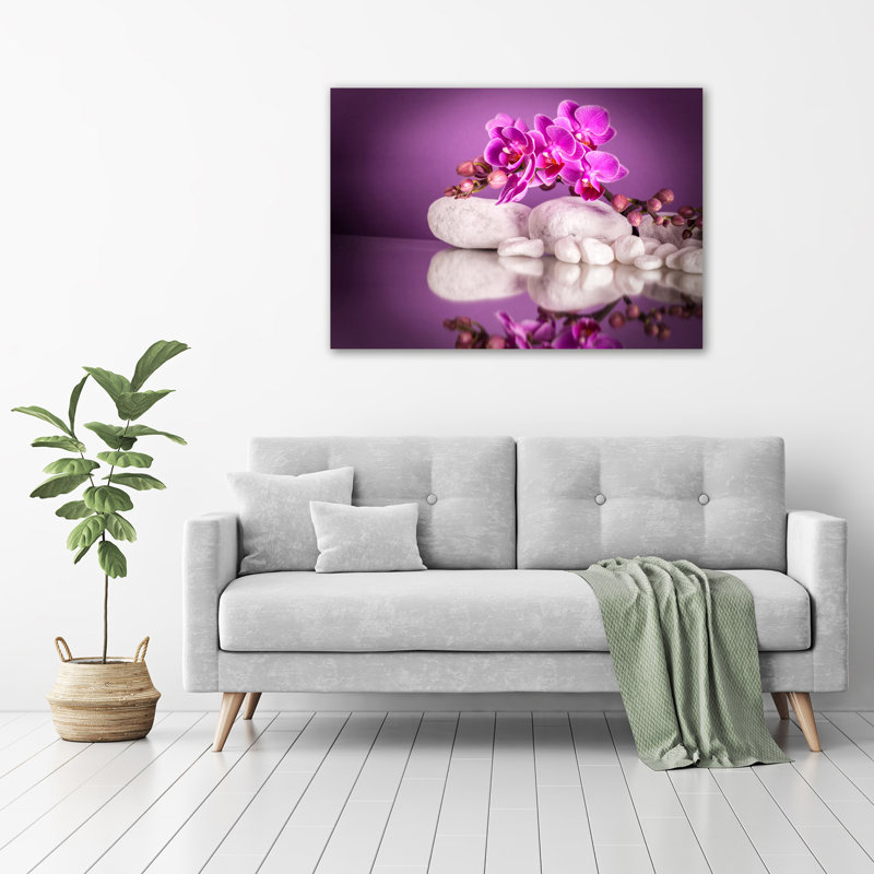 Pink Orchid - Wrapped Canvas Print