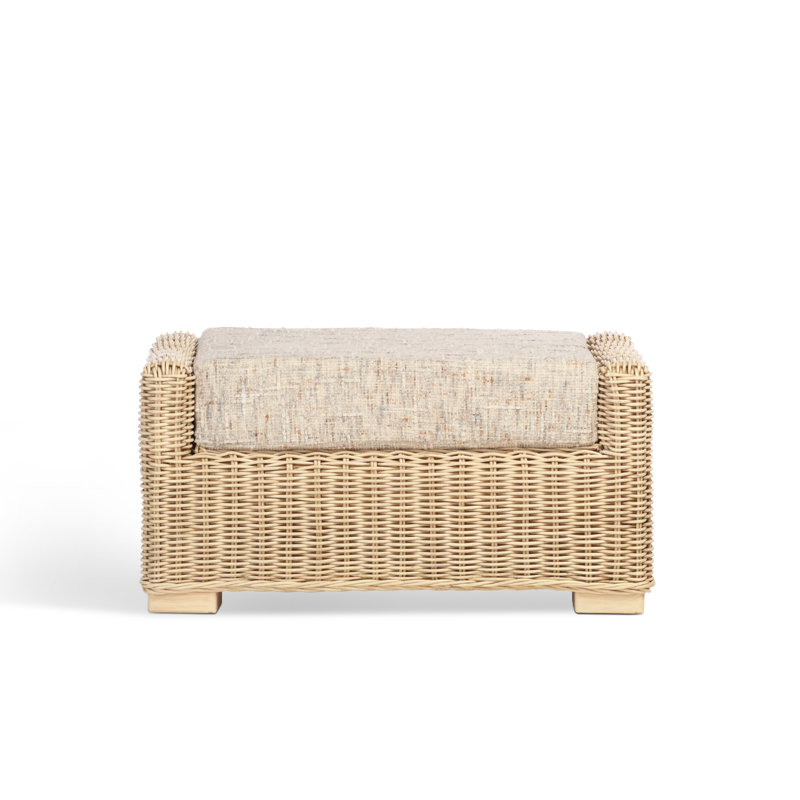 70cm Wide Solid Colour Footstool Ottoman