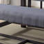 Banc de salle à manger - Couleur avec siège gris - Base solide remplie de mousse et pieds solides patinés