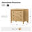 Drewery Farmhouse 30''W 3-Drawer Fully Assembled Nightstand with Charging Station