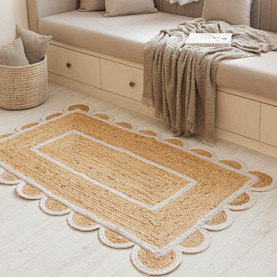 Scalloped Braided Christensen | 3' x 5' | Natural