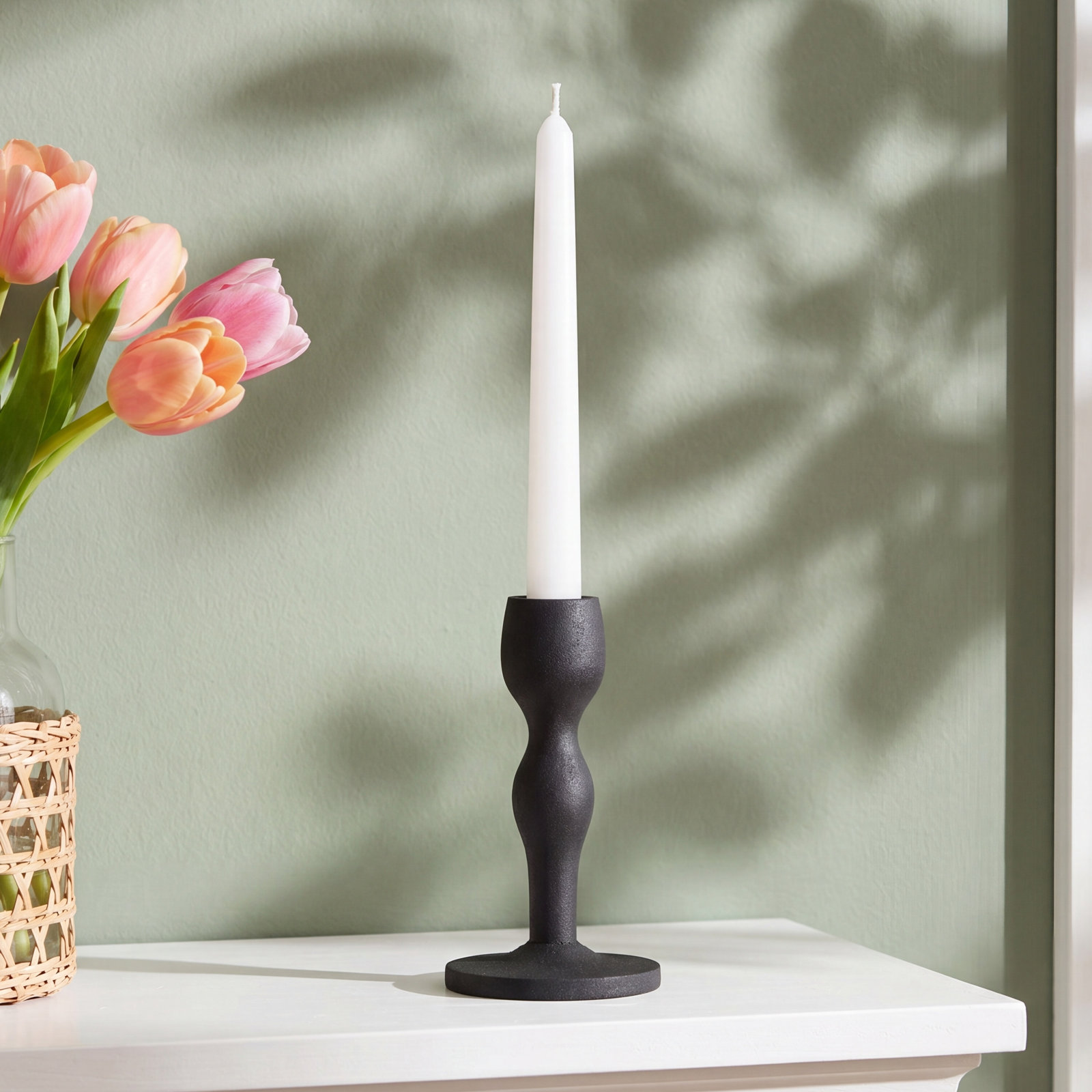 5'' H Iron Tabletop Candlestick
