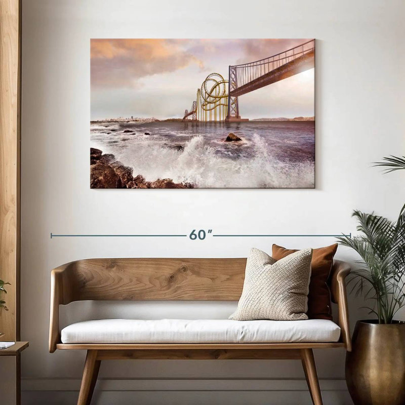 Roller Coaster Bridge, 30" H x 45" W