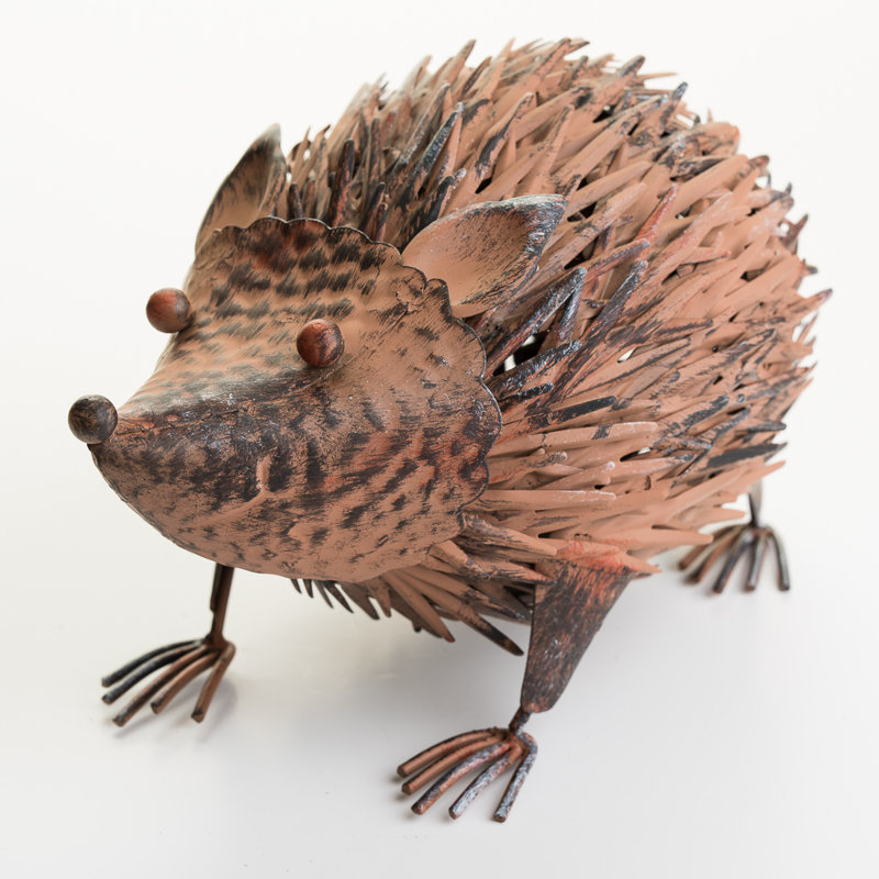 Metal Garden Anglo Hedgehog Statue