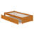 Concord Solid Wood Platform Bed with Footboard & Twin XL Trundle-96140404-126307755